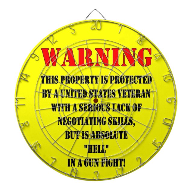 UNITED STATES VETERAN DARTBOARD (Front)