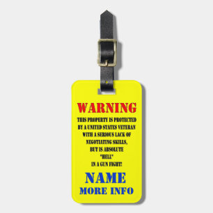 UNITED STATES VETERAN LUGGAGE TAG