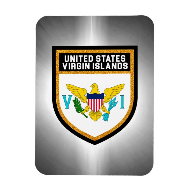United States Virgin Islands Flag Magnet (Vertical)