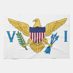United States Virgin Islands Flag Tea Towel