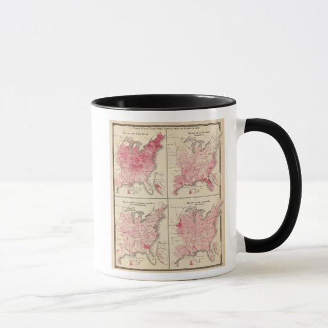 United States vitality maps Mug (Right)
