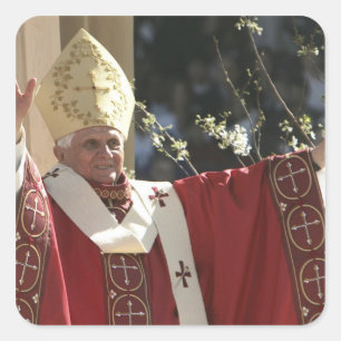 United States, Washington, D.C. Pope Benedict 2 Square Sticker