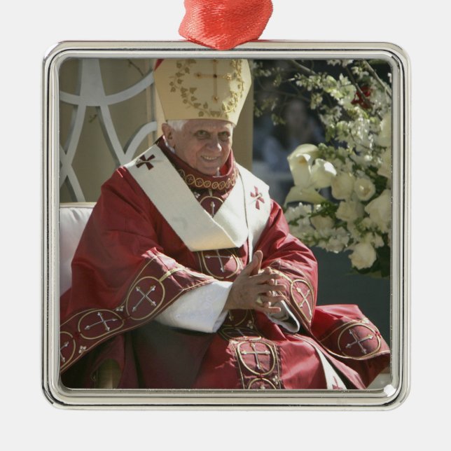 United States, Washington, D.C. Pope Benedict Metal Tree Decoration (Front)