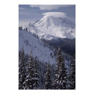 United States, Washington, view of Mt. Rainier Photo Print