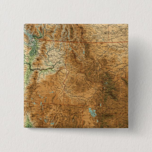 United States western section 15 Cm Square Badge (Front)