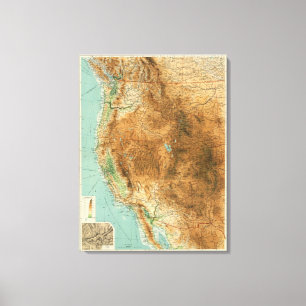 United States western section Canvas Print