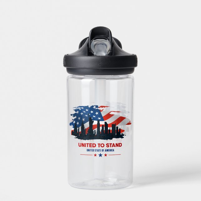United to Stand | 14oz  Water Bottle (Front)
