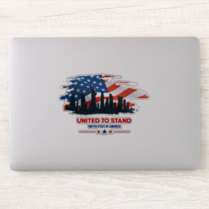 United To Stand   6"x 6"- Glossy Transparent