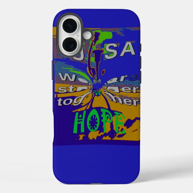 United USA Hope Stronger Together Case-Mate iPhone Case (Back)