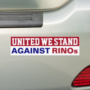 United We Stand Against RINOs Bumper Sticker