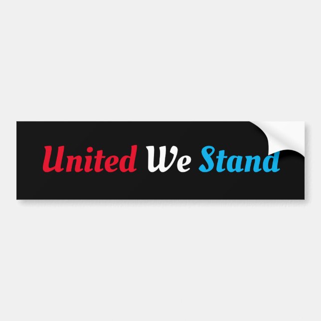 United We Stand Bumper Sticker (Front)
