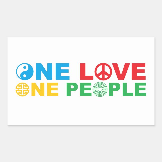 United We Stand Rectangular Sticker (Front)