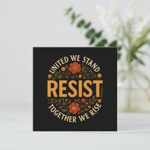 United We Stand, Together We Rise Card