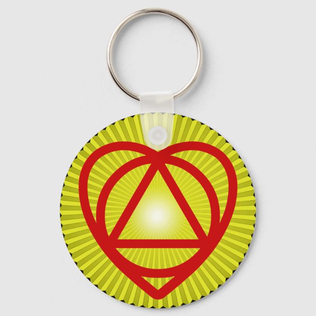 unitheist logo sunburst key ring (Front)