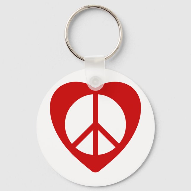 Unitheist peace emblem key ring (Front)
