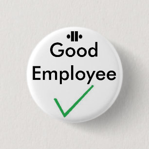 unity8, tick, Good Employee 3 Cm Round Badge