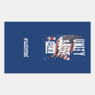 Unity Above All 2024 Election Political Campaign Rectangular Sticker