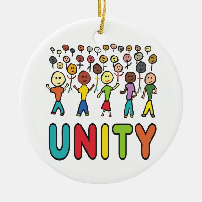 Unity Ceramic Tree Decoration (Front)