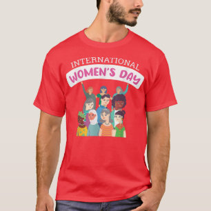 Unity Colours Diversity Feminism International Wom T-Shirt