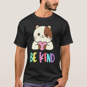 Unity Day Cat Heart Be Kind Anti Bullying T-Shirt