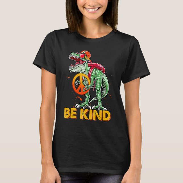 Unity Day Dinosaur Rex Be Kind Anti Bullying Toddl T-Shirt (Front)