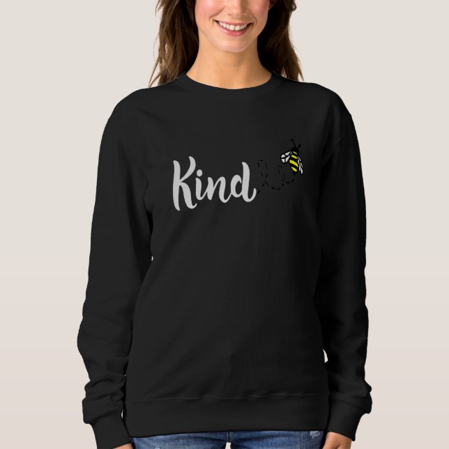 Unity Day kind Orange Anti Bullying Funny Bee Prem Sweatshirt (Front)