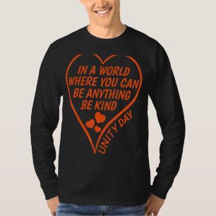 Unity Day Orange Heart Be Kind Anti Bullying Aware T-Shirt
