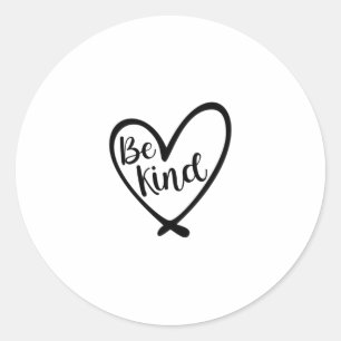 Unity Day Orange Heart Be Kind Anti Bullying Classic Round Sticker