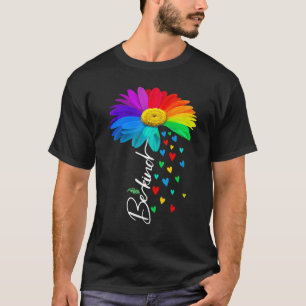 Unity Day Orange Heart Sunflower Be Kind Anti Bull T-Shirt