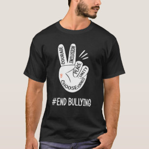 Unity Day Orange Kids 2021 Anti Bullying Love Sign T-Shirt