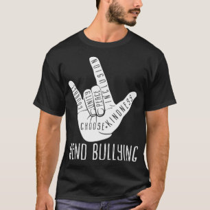 Unity Day Orange Kids 2021 Anti Bullying Love Sign T-Shirt
