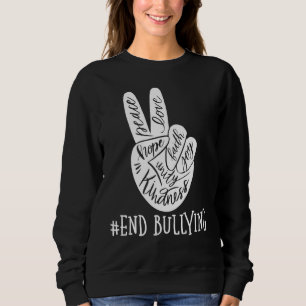 Unity Day Orange Kids 2022 Anti Bullying Love Sign Sweatshirt