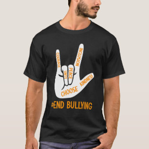 Unity Day Orange Kids 2022 Anti Bullying Love Sign T-Shirt