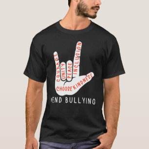 Unity Day Orange Kids 2022 Anti Bullying Love Sign T-Shirt