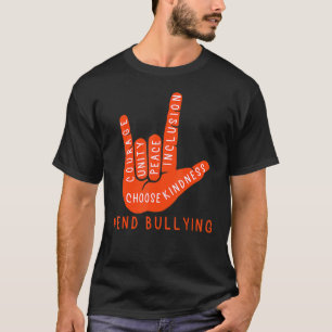 Unity Day Orange Kids 2022 Anti Bullying Love Sign T-Shirt