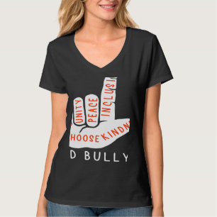 Unity Day Orange Kids 2022 Anti Bullying Love Sign T-Shirt