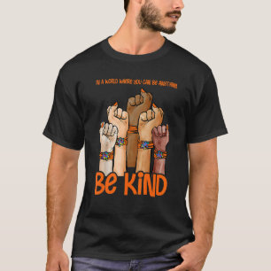 Unity Day Orange Kids Be Kind Women Be Kind ASL T-Shirt