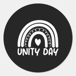 Unity Day Stop Bullying Kindness S Orange Unity Classic Round Sticker