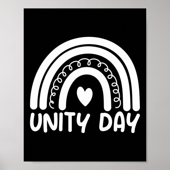 Unity Day Stop Bullying Kindness S Orange Unity Poster (Front)
