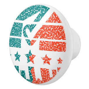 Unity in Action - A Modern Tribute Ceramic Knob