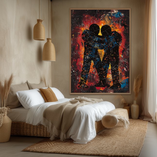 Unity in Chaos Contemporary Expressionist Artwork Canvas Print (Creator Uploaded)