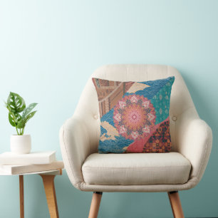 Unity in Design Cultural Fusion Throw Pillow