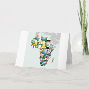Unity in Diversity: Africa's Flags Collection Card