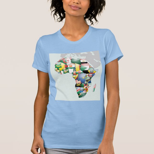 Unity in Diversity: Africa's Flags Collection T-Shirt (Front)