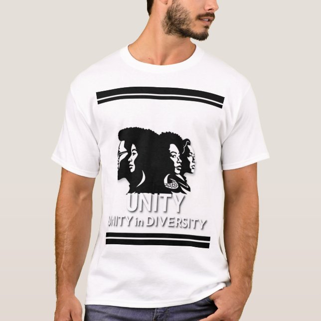 "Unity in Diversity" in a bold, impactful font. T-Shirt (Front)