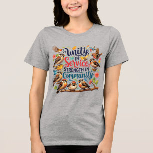 Unity in Service, Strength in Community – Hand-Dra Tri-Blend Shirt