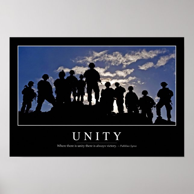 Unity: Inspirational Quote 2 Poster (Front)