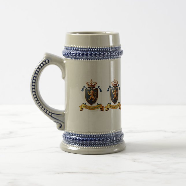 Unity is Strength Mug - Lion Shield Design (Left)
