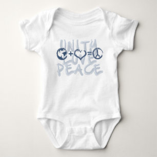 Unity, Love, Peace Baby Bodysuit