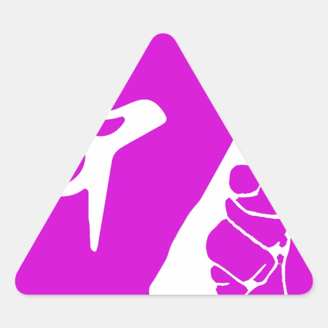 Unity,Love & Peace,Togetherness_ Triangle Sticker (Front)